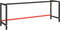 vidaXL - Werkbankframe - 220x57x79 - cm - metaal - matzwart - en - matrood