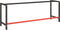 vidaXL - Werkbankframe - 220x57x79 - cm - metaal - matzwart - en - matrood