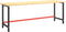 vidaXL - Werkbankframe - 220x57x79 - cm - metaal - matzwart - en - matrood