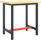vidaXL - Werkbankframe - 70x50x79 - cm - metaal - matzwart - en - matrood