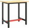 vidaXL - Werkbankframe - 70x50x79 - cm - metaal - matzwart - en - matrood