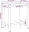 vidaXL - Werkbankframe - 70x50x79 - cm - metaal - matzwart - en - matrood