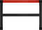 vidaXL - Werkbankframe - 80x57x79 - cm - metaal - zwart - en - rood