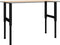 vidaXL - Werkbankframes - verstelbaar - 2 - st - 55x(69-95,5) - cm - metaal - zwart