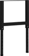 vidaXL - Werkbankframes - verstelbaar - 2 - st - 55x(69-95,5) - cm - metaal - zwart