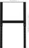 vidaXL - Werkbankframes - verstelbaar - 2 - st - 55x(69-95,5) - cm - metaal - zwart
