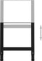 vidaXL - Werkbankframes - verstelbaar - 2 - st - 55x(69-95,5) - cm - metaal - zwart