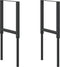 vidaXL - Werkbankframes - verstelbaar - 2 - st - 55x(69-95,5) - cm - metaal - zwart