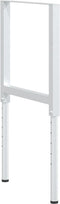 vidaXL - Werkbankframes - verstelbaar - 2 - st - 55x(69-95,5) - cm - metaal - grijs