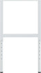 vidaXL - Werkbankframes - verstelbaar - 2 - st - 55x(69-95,5) - cm - metaal - grijs