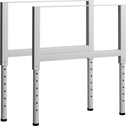 vidaXL - Werkbankframes - verstelbaar - 2 - st - 85x(69-95,5) - cm - metaal - grijs