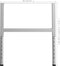 vidaXL - Werkbankframes - verstelbaar - 2 - st - 85x(69-95,5) - cm - metaal - grijs