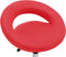 vidaXL - Werkstoel - rollend - kunstleer - rood