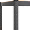 vidaXL - Werktafel - 5-laags - met - schappen - staal - & - bewerkt - hout - antraciet