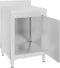 vidaXL - Werktafel - met - kast - commercieel - 60x60x96 - cm - roestvrij - staal
