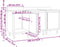 vidaXL - Werktafelkast - commercieel - 180x60x96 - cm - roestvrij - staal