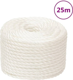 vidaXL - Werktouw - 10 - mm - 25 - m - polypropeen - wit