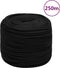 vidaXL - Werktouw - 10 - mm - 250 - m - polyester - zwart