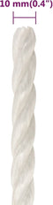 vidaXL - Werktouw - 10 - mm - 250 - m - polypropeen - wit