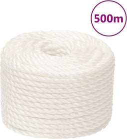 vidaXL - Werktouw - 10 - mm - 500 - m - polypropeen - wit