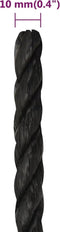 vidaXL - Werktouw - 10 - mm - 500 - m - polypropeen - zwart