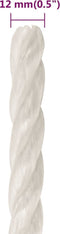 vidaXL - Werktouw - 12 - mm - 100 - m - polypropeen - wit