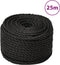 vidaXL - Werktouw - 12 - mm - 25 - m - polypropeen - zwart