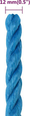 vidaXL - Werktouw - 12 - mm - 50 - m - polypropeen - blauw