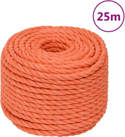 vidaXL - Werktouw - 14 - mm - 25 - m - polypropeen - oranje