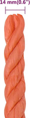 vidaXL - Werktouw - 14 - mm - 50 - m - polypropeen - oranje
