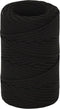 vidaXL - Werktouw - 2 - mm - 25 - m - polyester - zwart
