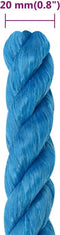vidaXL - Werktouw - 20 - mm - 100 - m - polypropeen - blauw