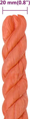 vidaXL - Werktouw - 20 - mm - 50 - m - polypropeen - oranje