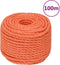 vidaXL - Werktouw - 24 - mm - 100 - m - polypropeen - oranje