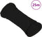 vidaXL - Werktouw - 5 - mm - 25 - m - polyester - zwart