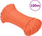 vidaXL - Werktouw - 8 - mm - 100 - m - polypropeen - oranje