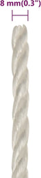 vidaXL - Werktouw - 8 - mm - 100 - m - polypropeen - wit