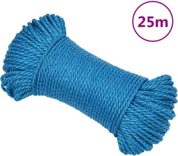 vidaXL - Werktouw - 8 - mm - 25 - m - polypropeen - blauw