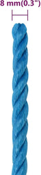 vidaXL - Werktouw - 8 - mm - 50 - m - polypropeen - blauw