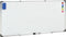 vidaXL Whiteboard magnetisch 110x60 cm staal wit