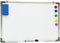 vidaXL Whiteboard magnetisch 50x35 cm staal wit