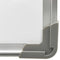 vidaXL Whiteboard magnetisch 70x50 cm staal wit