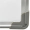 vidaXL Whiteboard magnetisch 90x60 cm staal wit