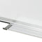 vidaXL Whiteboard magnetisch 90x60 cm staal wit