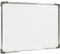 vidaXL Whiteboard magnetisch 90x60 cm staal wit