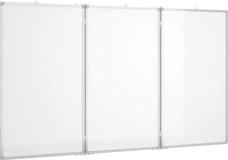 vidaXL Whiteboard magnetisch inklapbaar 150x100x1,7 cm aluminium