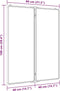 vidaXL Whiteboard magnetisch inklapbaar 80x100x1,7 cm aluminium