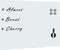 vidaXL Whiteboard voor aan de wand magnetisch 80x60 cm glas