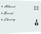 vidaXL Whiteboard voor aan de wand magnetisch 80x60 cm glas