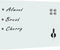 vidaXL Whiteboard voor aan de wand magnetisch 80x60 cm glas
